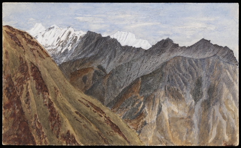 Painting of mountain ranges