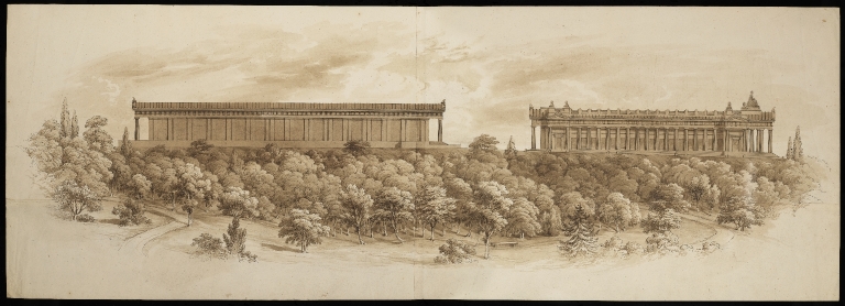 Illustration of the Mound: East elevation,