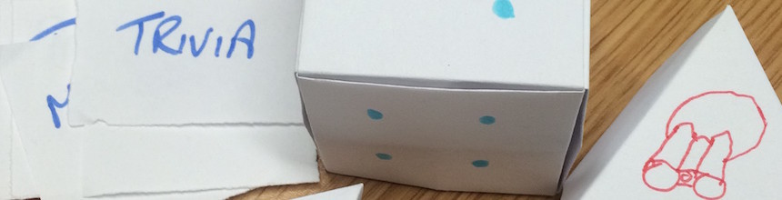 Paper shapes and dice