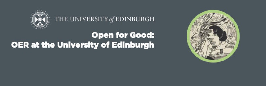 Open for Good brochure headers, white text on grey background with circular image