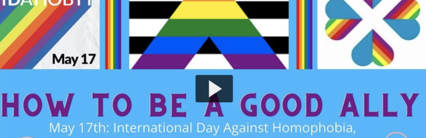 Text reads: How to be a good ally