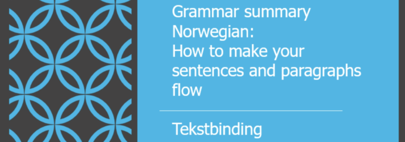 Norwegian grammar