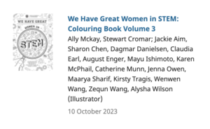 Book cover for We Have Great Women in STEM: Colouring Book Volume 3