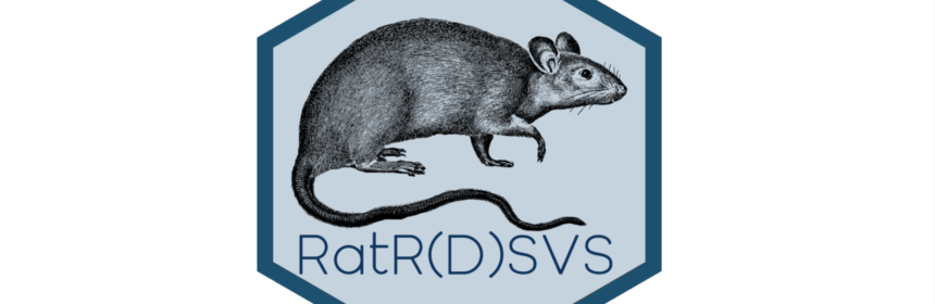 Illustration of a rat and text: RatR(D)SVS