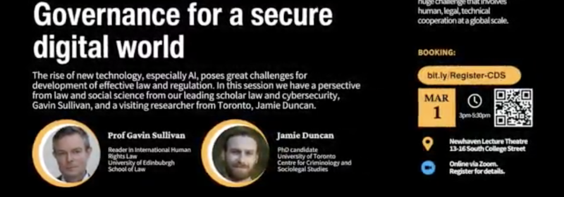 Prof Gavin Sullivan and Jamie Duncan