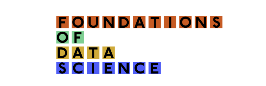 text reads: Foundation of data science