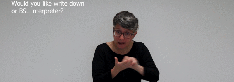 BSL interpreter or write down?