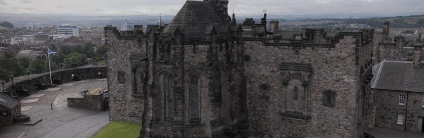 Aerial view of the Scottish National Warm Memorial
