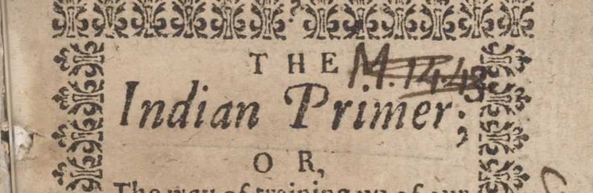 portion of title page from The Indian Primer