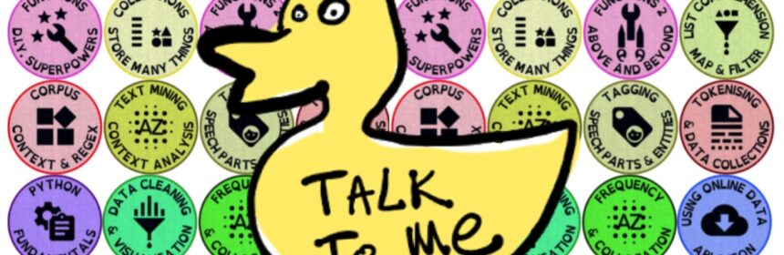 rough picture of a yellow rubber duck and the words Talk to me