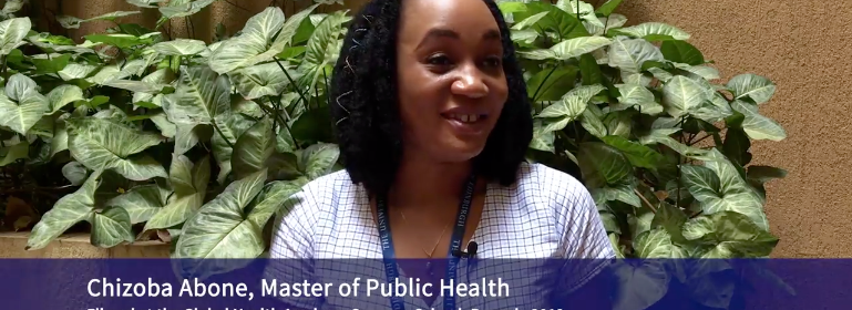 Masters in Public Health Student Chizoba Abone