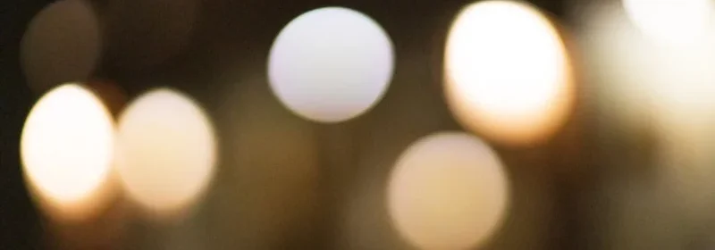 blurred lights flickering in the dark