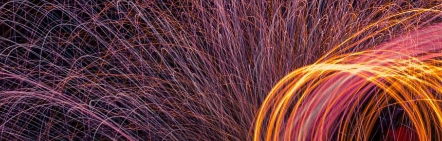 Welding sparks - decorative
